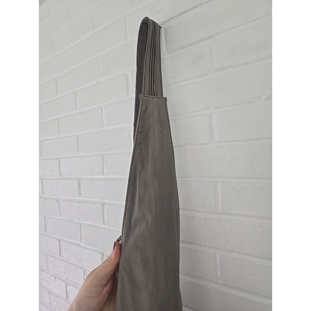 DIESEL Vintage Archive Studs Leather Cotton Shoulder Crossbody Bag Grey Y2K Rare - Picture 10 of 16